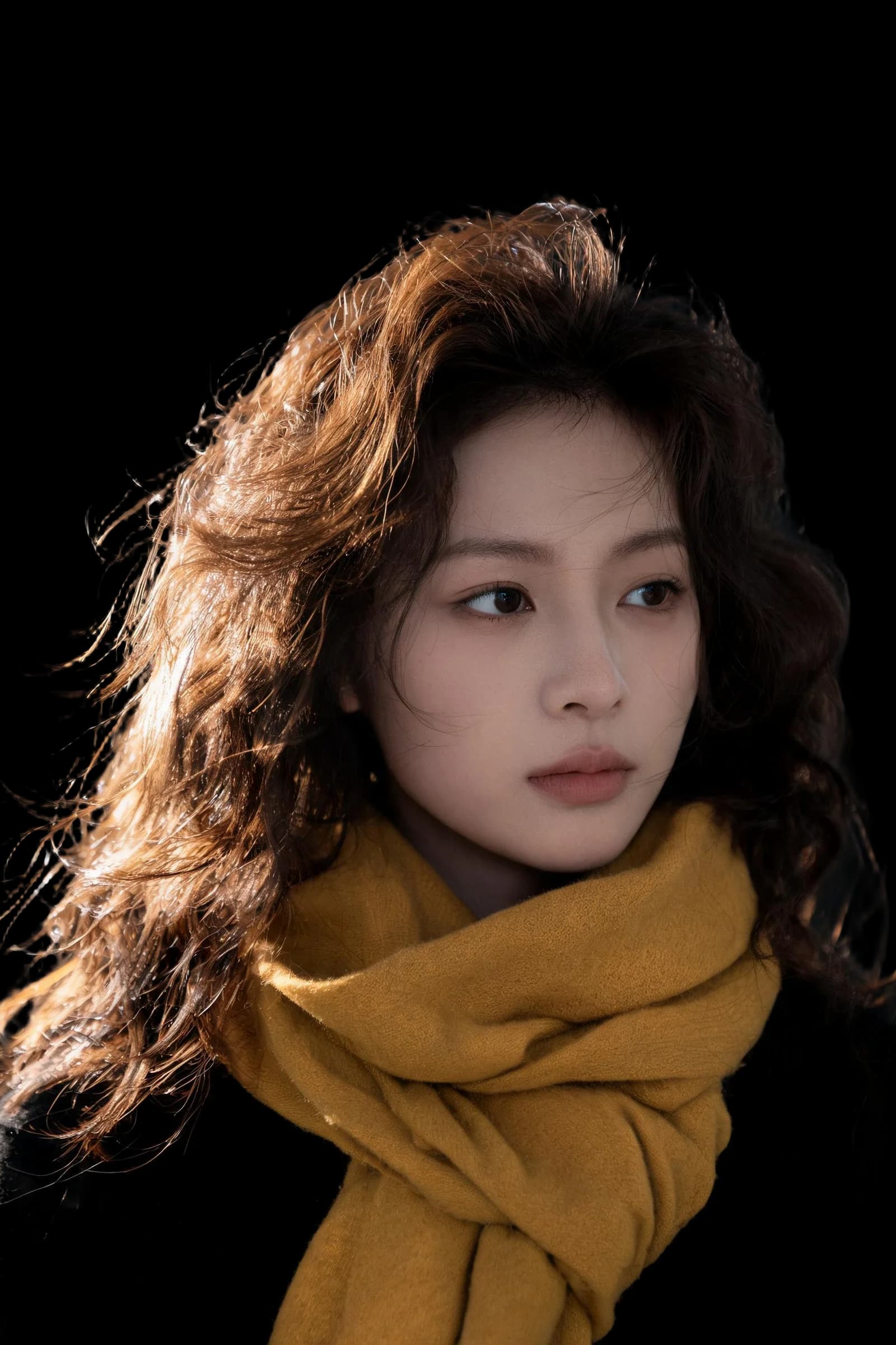The same portrait as a transparent PNG cutout on a checkerboard, the real output from the Standard engine