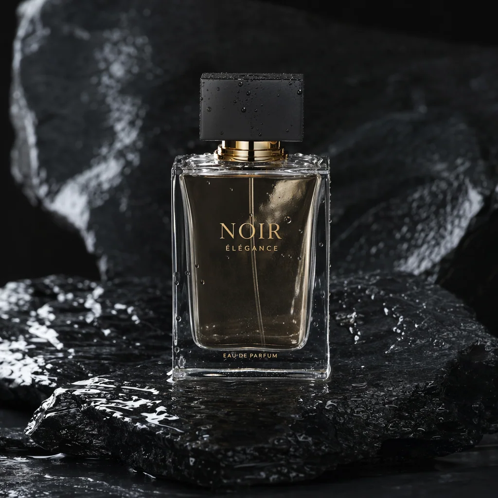 Product shot of a perfume bottle, upscaled on Imgica